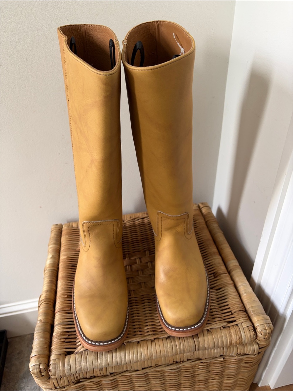 Free People x Frye Campus 14L Boots Size 8 Wide Calf NIB - Picture 7 of 16